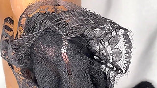 Lace Nylon French Pedicure