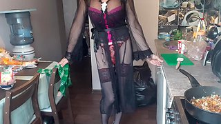 Kristino4ka24s Femboy Lingerie Cooking