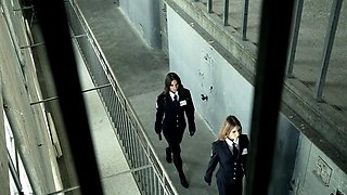 Anal threesome in jail