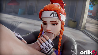 Brigitte's First Date Gone Wrong - Anal & Creampie 3 Times in a Row Overwatch 3D Animation