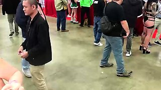 Small tit brunette amateur tugs on a big willie