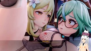 Creampie compilation, hard rough sex, genshin impact mona