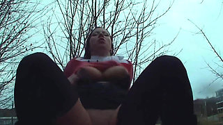 Couple having sex outdoor