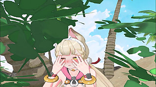 Zenless Zone Zero - Yuzuha and Alice's Secret Beach Sex with Wise - Seductive Moans - 3D NSFW Animation
