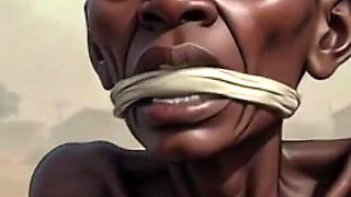 Trash Bondage Humiliation - Naked Woman Ready for Hard Fuck & Creampie
