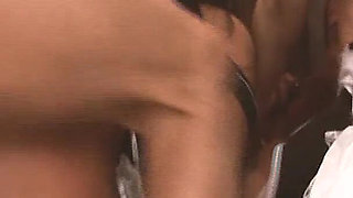 Dressed Babes Scene-4_busty Brunette Maids Having Sex Together with Their Bosses