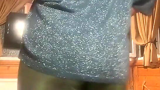 Shiny Leggings Cameltoe Dance Tease