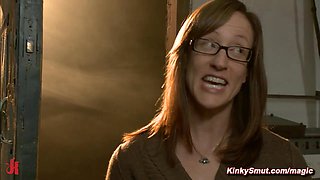 Severe caning and double fuck