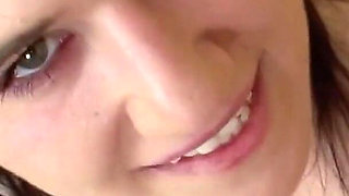POV tinder date with big cock fucks skinny teen at the dining table