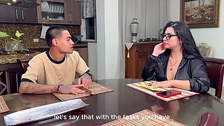 My stepson's best friend asks me to take his virginity in exchange for cleaning my house!