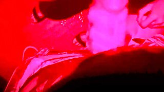 Cheating wifey getting prepared to give fellatios at night