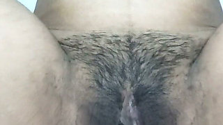 Opening Her Rose Petal Pussy, Beautiful Hairy Indian Girl
