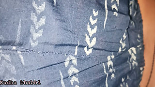 At night, when Sudha Bhabhi was taking off all her clothes and bringing her naked to the bed, fingering her ass, her brother-in-law saw her and fought his cock.