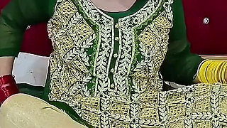 Beautiful Pakistani Bride Masturbation in Wedding Dress with Clear Hindi&urdu Dirty Talking