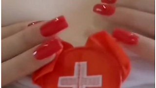 This Big Ass Nurse At Home Receives Cum In Her Huge Ass