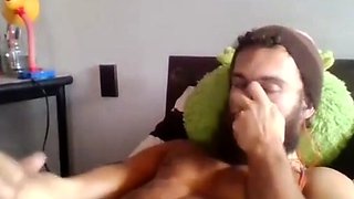 Moaning Masturbating Man