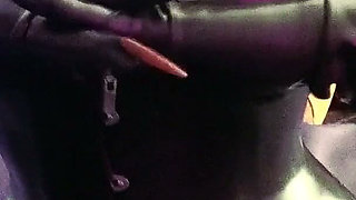 Eva Latex Fetish BDSM Mistress Solo Dominatrix Catsuit Rubber Hig Heels Glasses MILF Big Ass Legs Gloves