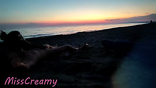 Dick Flash French Teacher MILF Risky Beach Blowjob Maspalomas Nude Beach Cumshot People