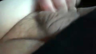 Horny cub stroking his cock and balls