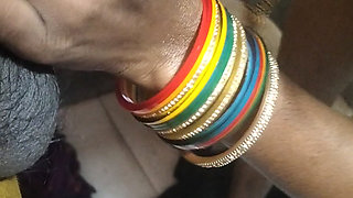 Desi bhabhi enjoying before bath