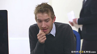 Big Tits at Work - Tasha Holtz and Danny D Use Dirty Talk Before Engaging in an Office Fuck