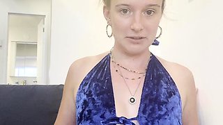 Sweet, cute, posh British girl tries on sexy lingerie &