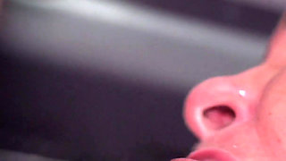 Ebony Granny Ass Fucked in Driving Van