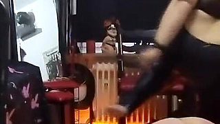 Hot Wax Dripping on Spanked Pussy - Mature Slut Craves More Heat