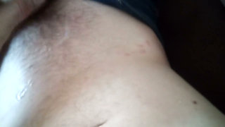 Transgirl Naked Tasting Her Yummy Cummy Stomach