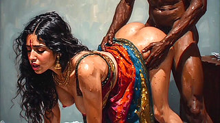 Indian Desi Bhabhi With BBC in bedroom Cartoon hot