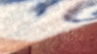 Hot Naked MILF Teasing on the Public Beach