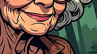 Topless Cartoon Grannies