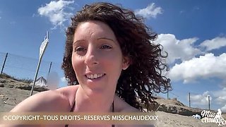 Misschaudexxx Big Tits French Amateur Fucking on Nude Beach HD