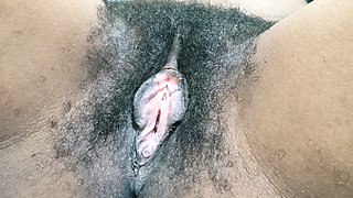 Seductive With Hot Pink Hairy Pussy MILF in HD