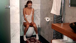 Blonde Lesbian Lingerie Masturbation