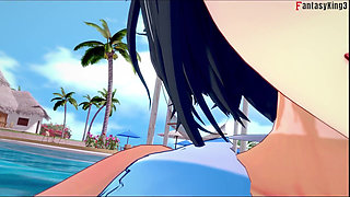 Ryuko Matoi Sex on the Pool