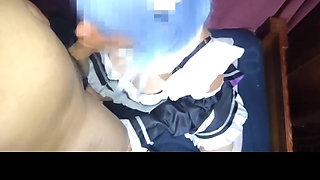 Otaku with Rem Cosplay Gets Fucked Without a Condom Part 1
