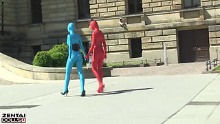 Zentai Models in the City