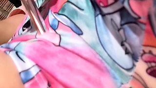 Nanny Masturbates and Shows Her Wet Thongs