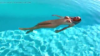 Fantastic Monika Fox Swims Nude in Pool in Wondrous Place!