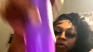 Monika Sweet masturbates her pussy and ass with toy