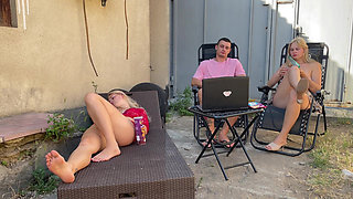 Cuckold Fantasy: Girlfriend Watches Her BF Fuck Her Sister