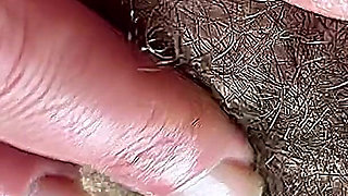 Hot Stepmom Plays with Her Dirty and Hairy Close-up