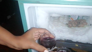 Father in Law's Gigantic Dick Hangs Out Under His Sarom for Step Daughter