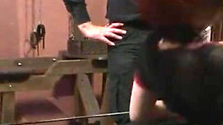 Humiliated dildo penetration threesome