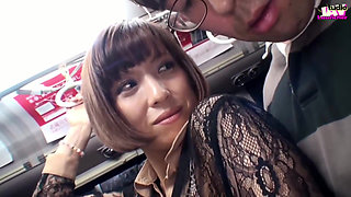 Caught in the Crowd, Alluring Wives Turn the Tables and Play with His Rising Tension on a Packed Bus - Scene4