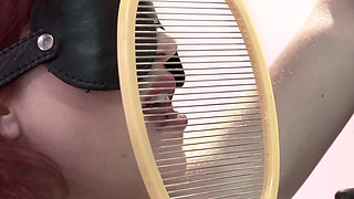 Submissive redhead girl gets fucked and whipped