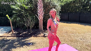 Oil Sex Wrestle with Strap on Punishment Round - Mars Solo & Tatiana