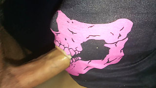 My mouth and throat are fucked with a huge cock