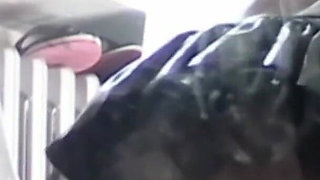 Perfect-assed MILF in Pantyhose Giving a Blowjob